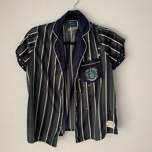 ICONIC LIMITED HARRY POTTER SLYTHERIN Pajama 2 piece set genuine Harry Potter